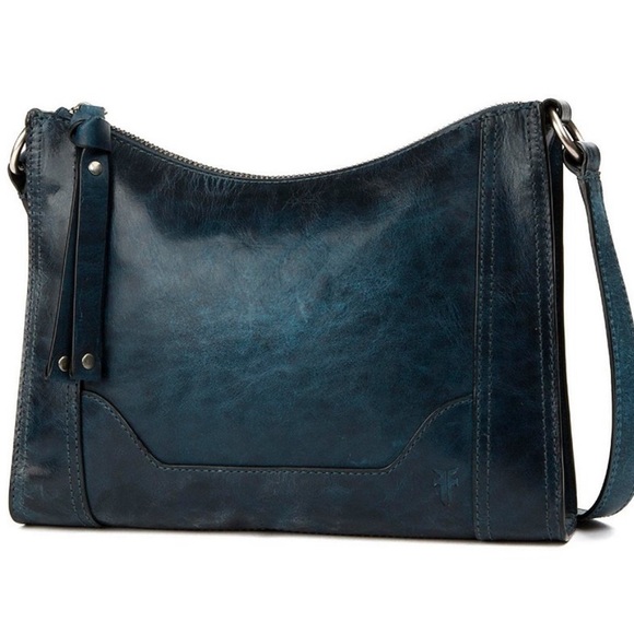 Frye Handbags - Frye Melissa blue leather crossbody purse